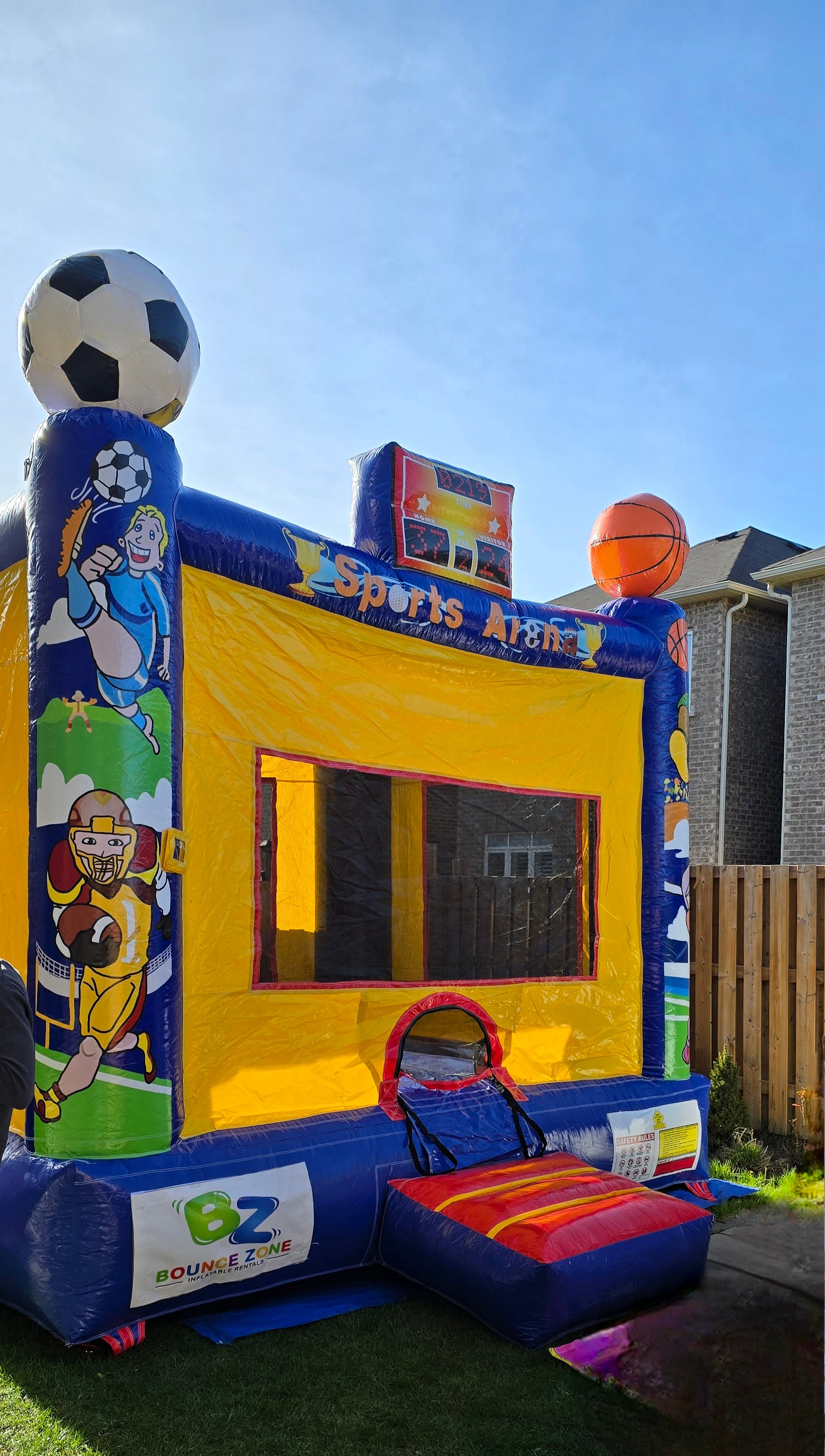 Sporty Inflatable Bounce Castle Rental