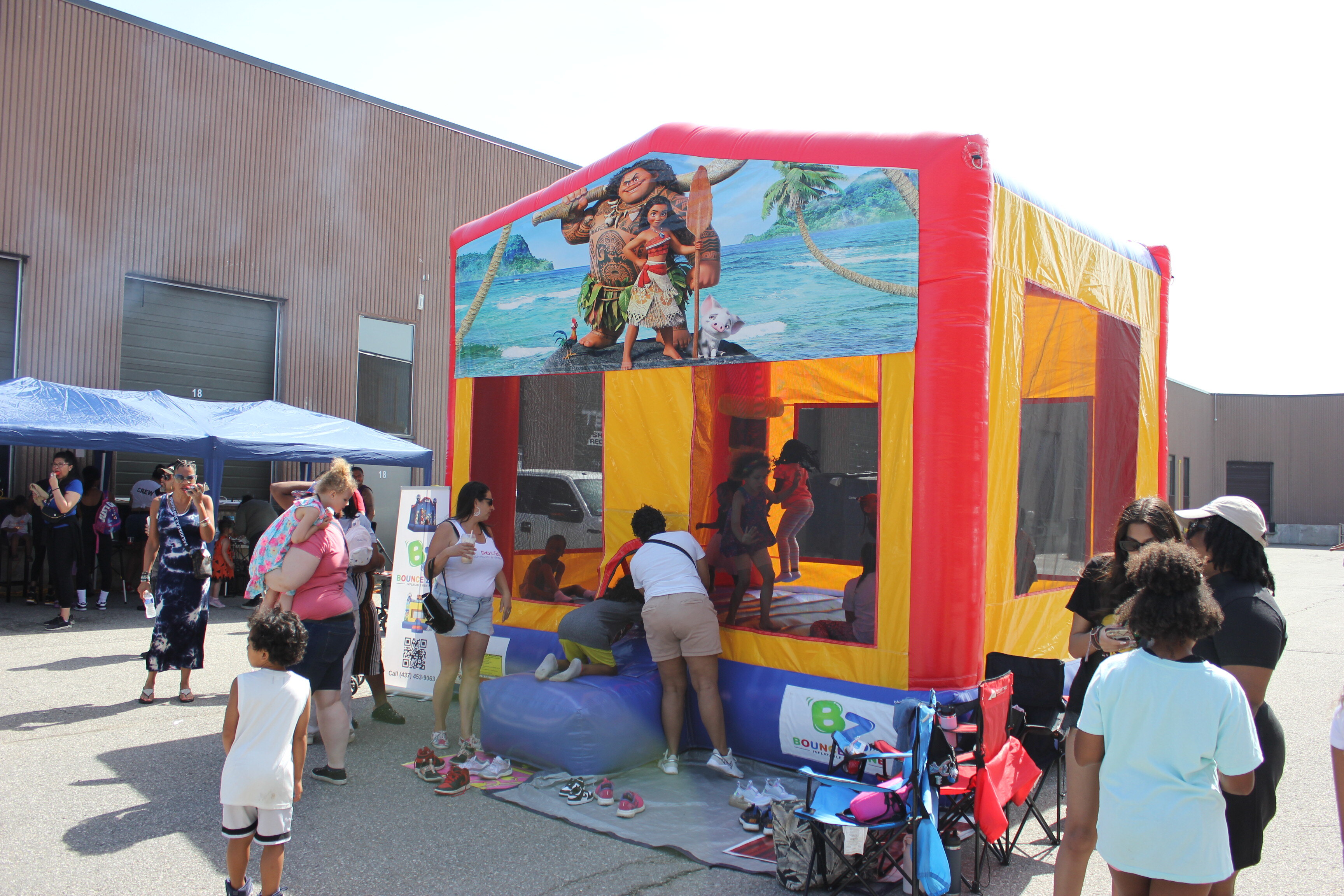 Moana bounce castle
