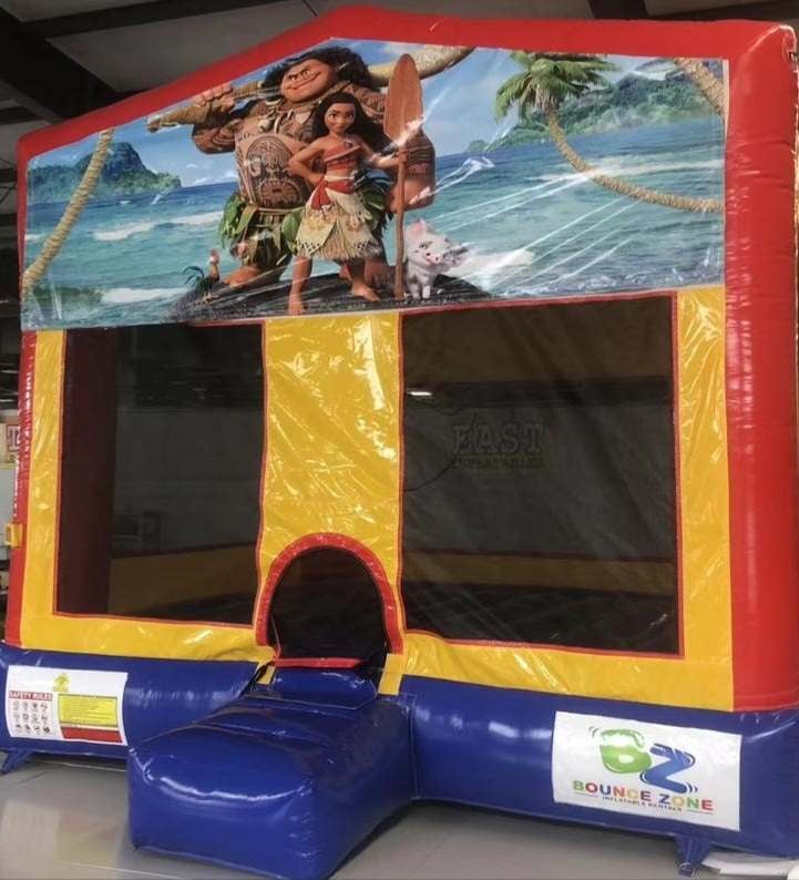 Moana bounce castle