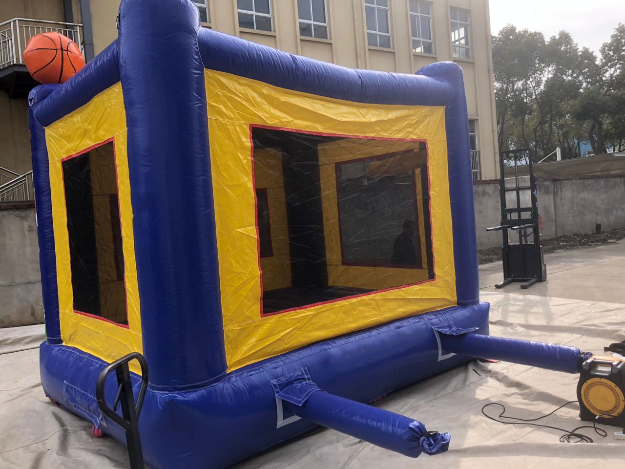 Sporty Bouncy castle back